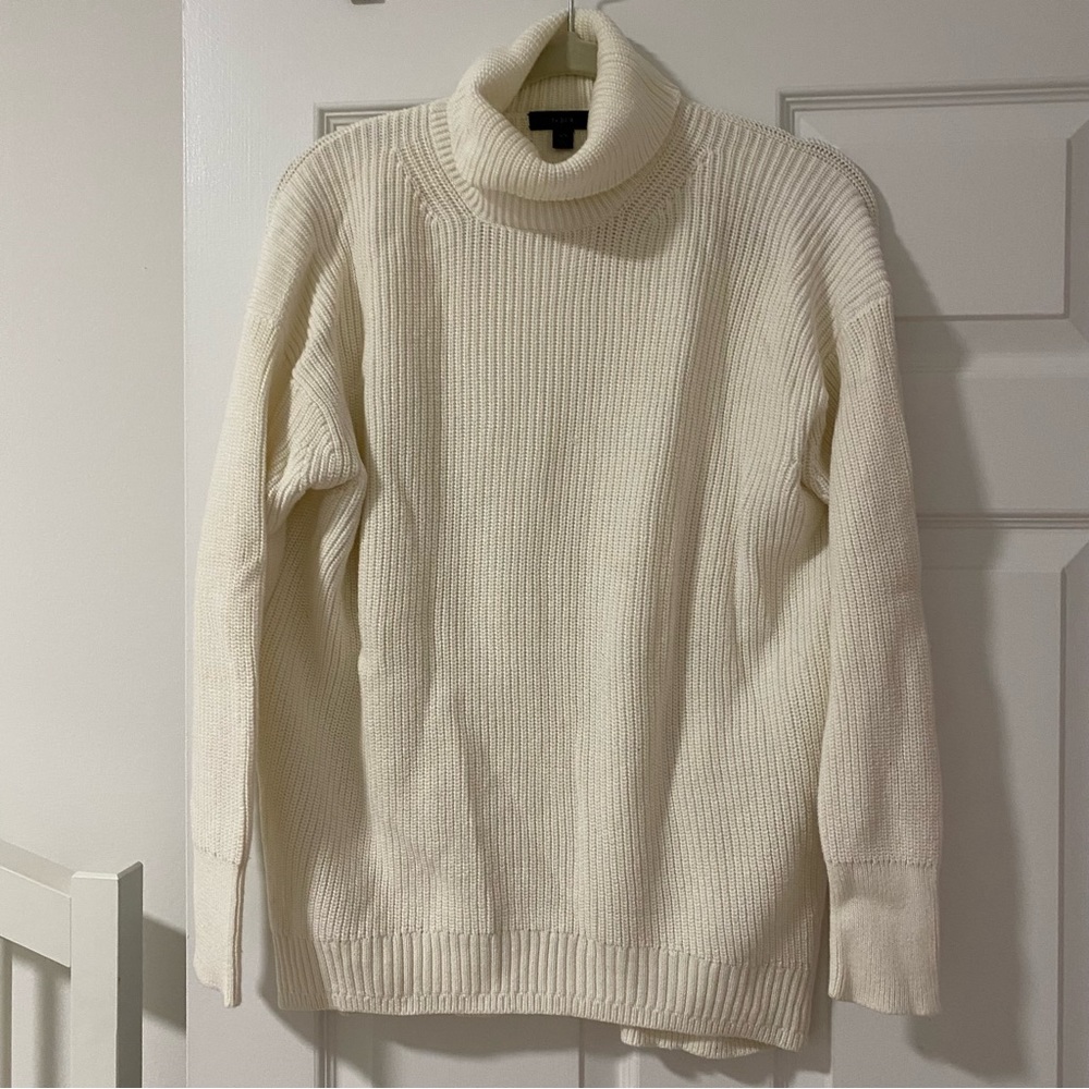 J Crew Oversized Turtleneck Sweater EUC